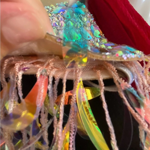 🖤 Neo-Gothic Oracle Iridescent Shoulder Cape – Statement Festival Accessory - Picture 10 of 11